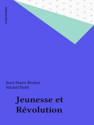 cover image of Jeunesse et Révolution